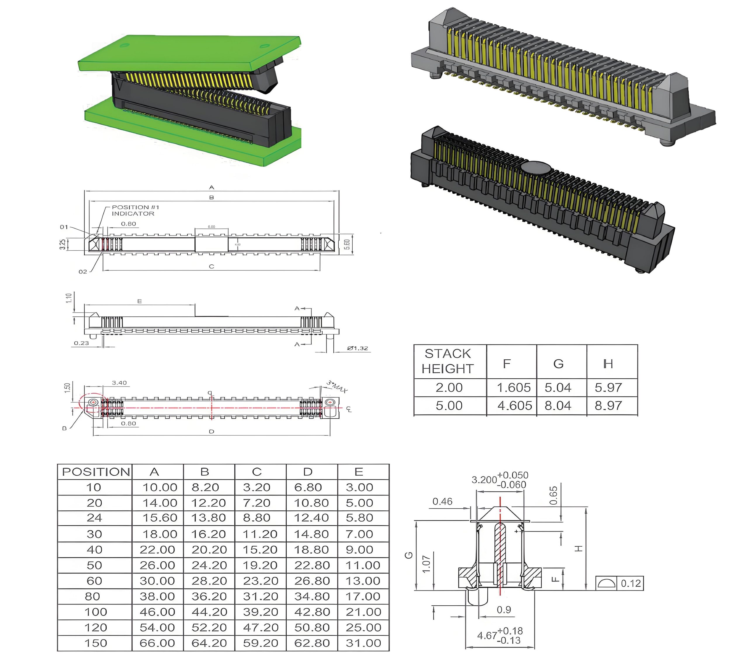 800X Series - 0.80mm Pitch Plug